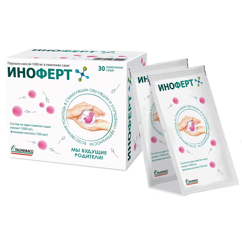 Изображение товара Иноферт 1000 мг порошок для женщин 30 шт