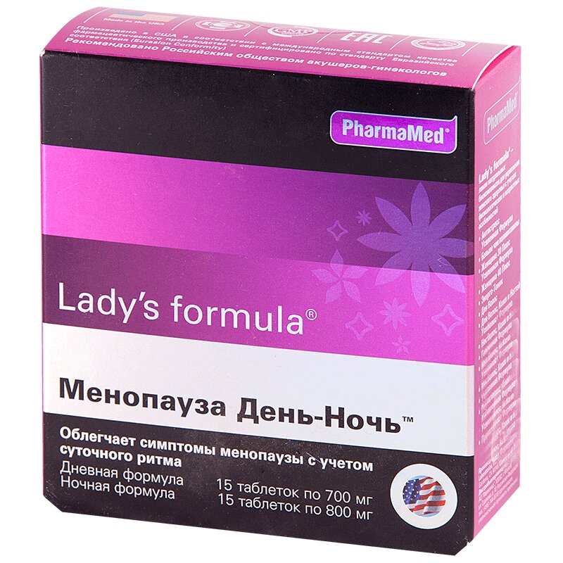 

Lady's Formula Менопауза день-ночь таблетки 15 шт+15 шт