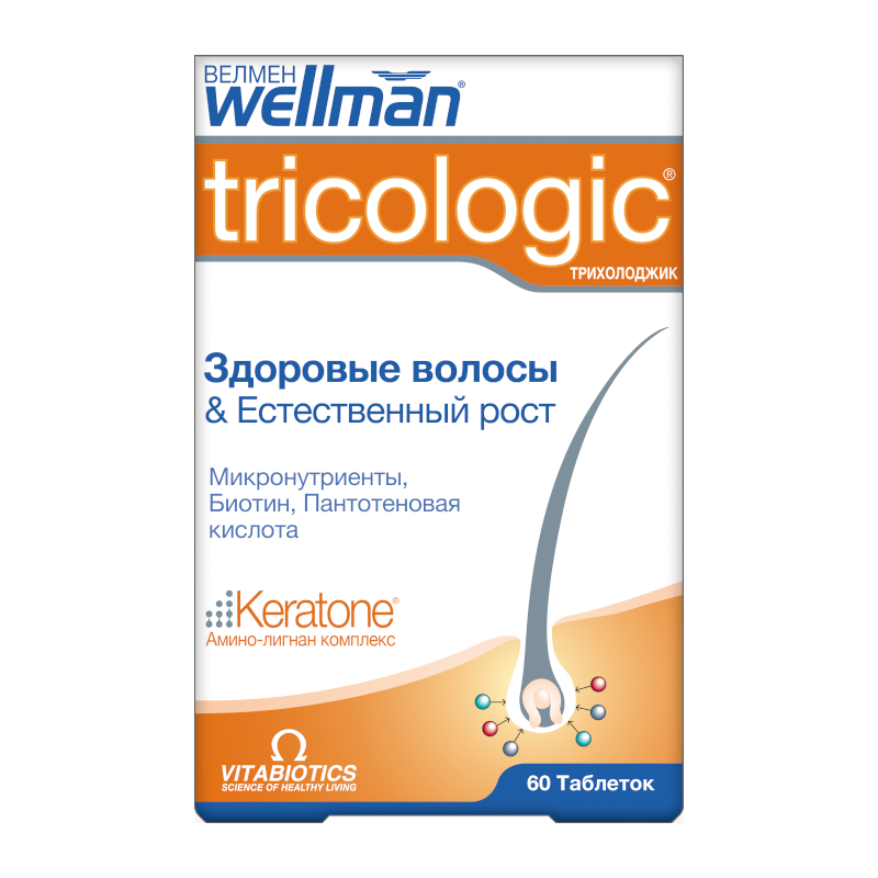 Vitabiotics Wellman Tricologic таблетки 60 шт