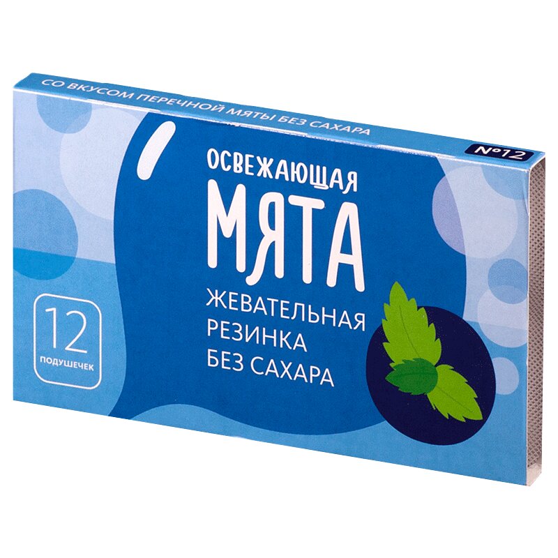 

PL Резинка жевательная без сахара Мята Перечная 12 шт
