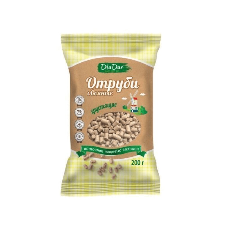 

Отруби овсяные хрустящие 200 г