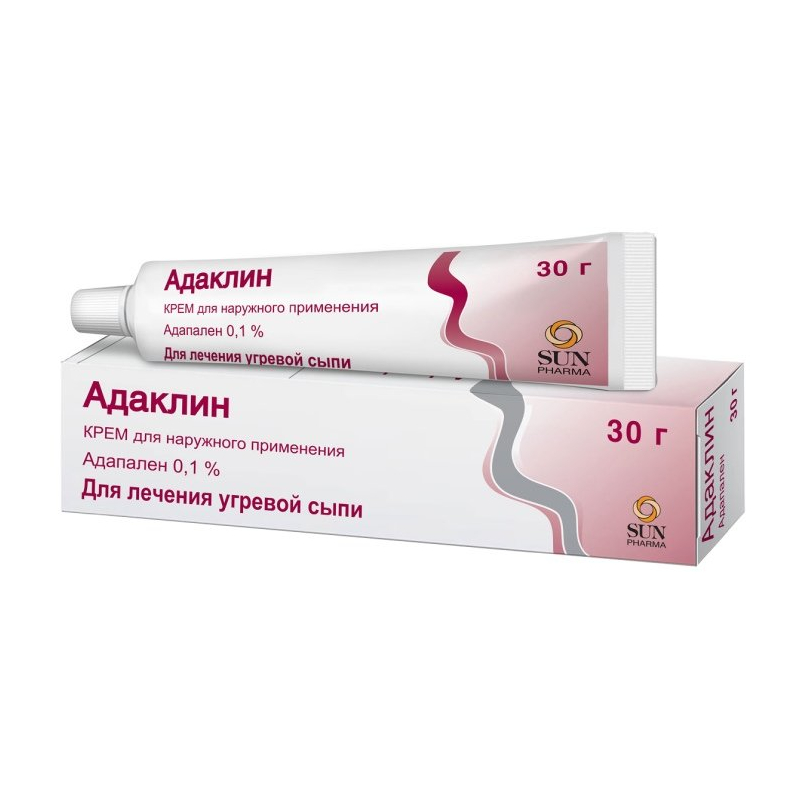 

Адаклин 0,1% крем для наружного применения 30 г