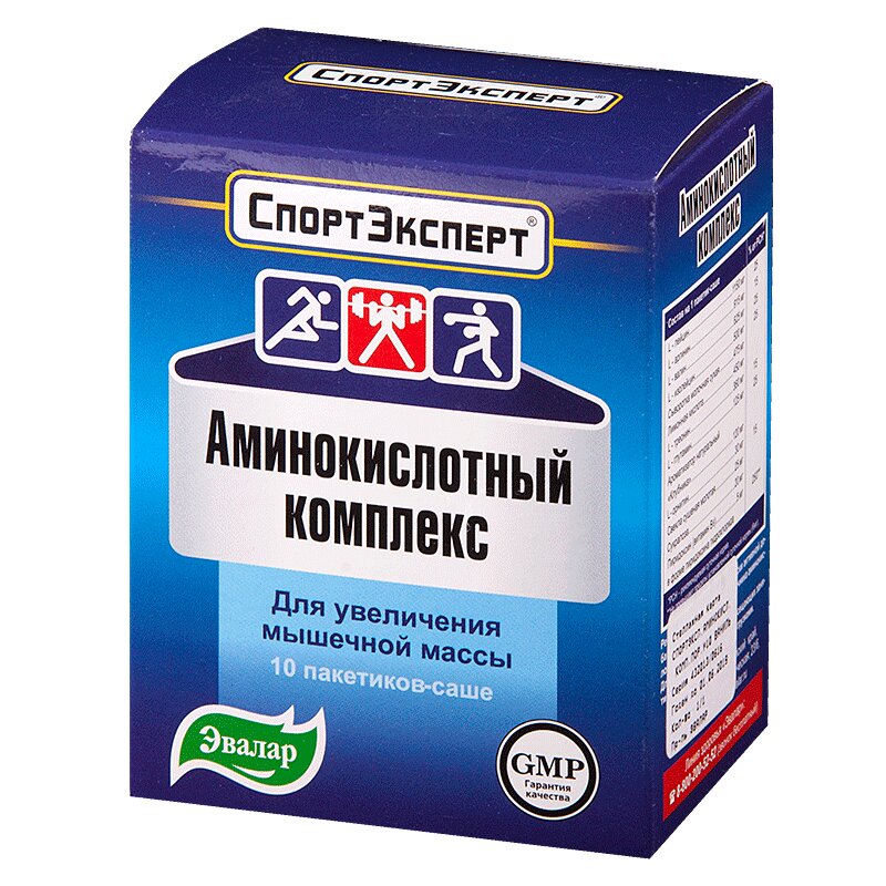 

СпортЭксперт Аминокислотный комплекс порошок для приготовления раствора для приема внутрь Ваниль 4,6/4,8 г 10 шт