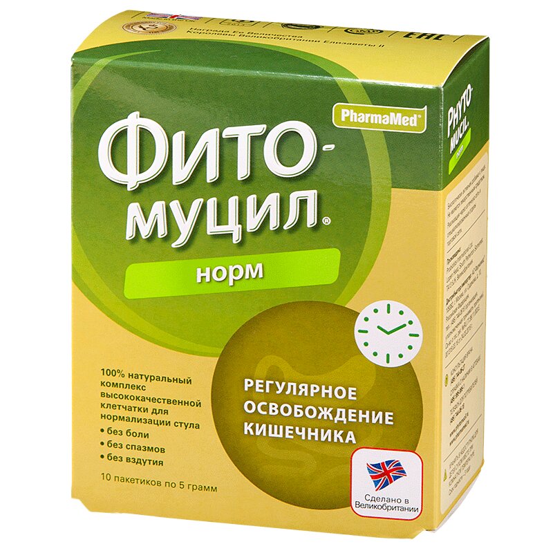 Изображение товара Фитомуцил Норм порошок 5 г 10 шт - пробиотик для кишечника
