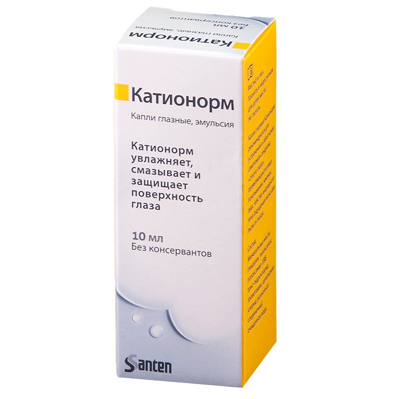 

Катионорм капли глазные 10 мл