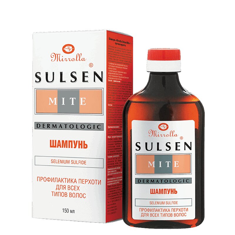 Изображение товара Mirrolla Сульсен Мите шампунь профилактика перхоти 150 мл
