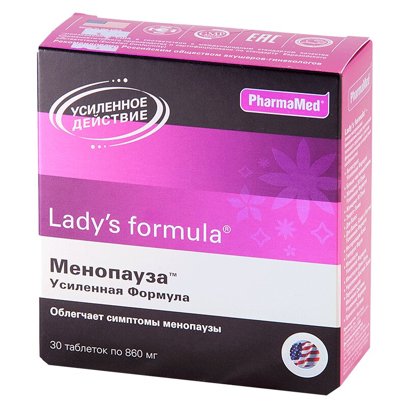 Изображение товара Lady's Formula Менопауза Усиленная формула таблетки 30 шт для женщин