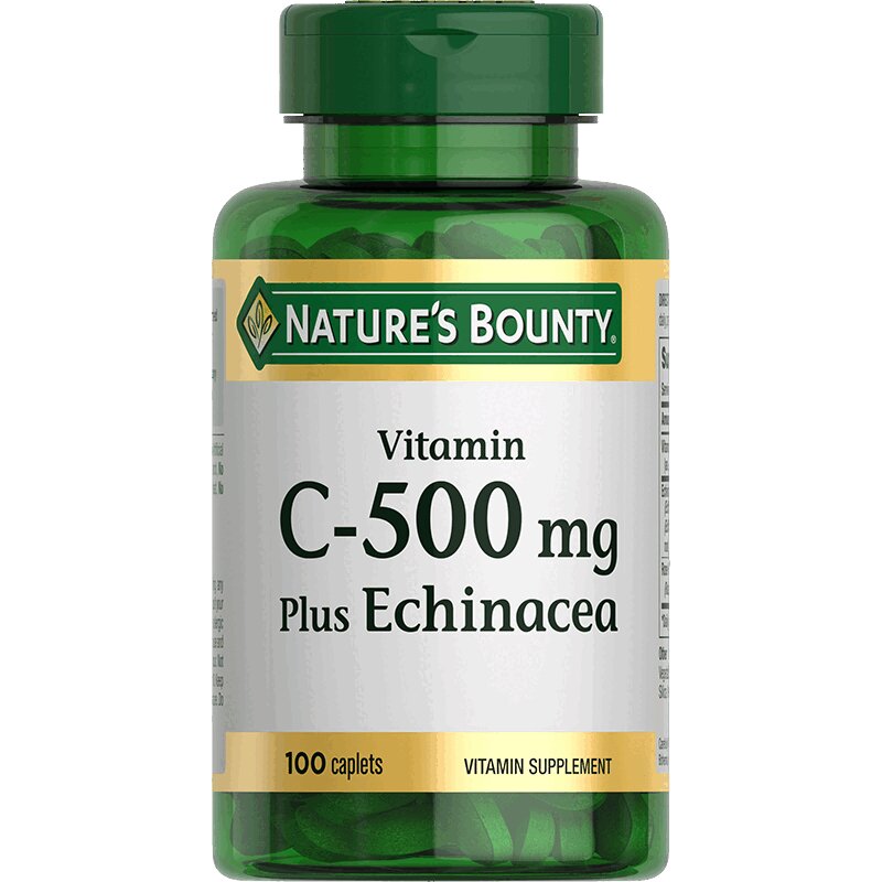 

Nature's Bounty Витамин С 500 мг плюс Эхинацея таблетки 100 шт