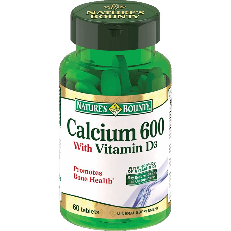 

Nature's Bounty Кальций 600 с витамином D3 таблетки 60 шт
