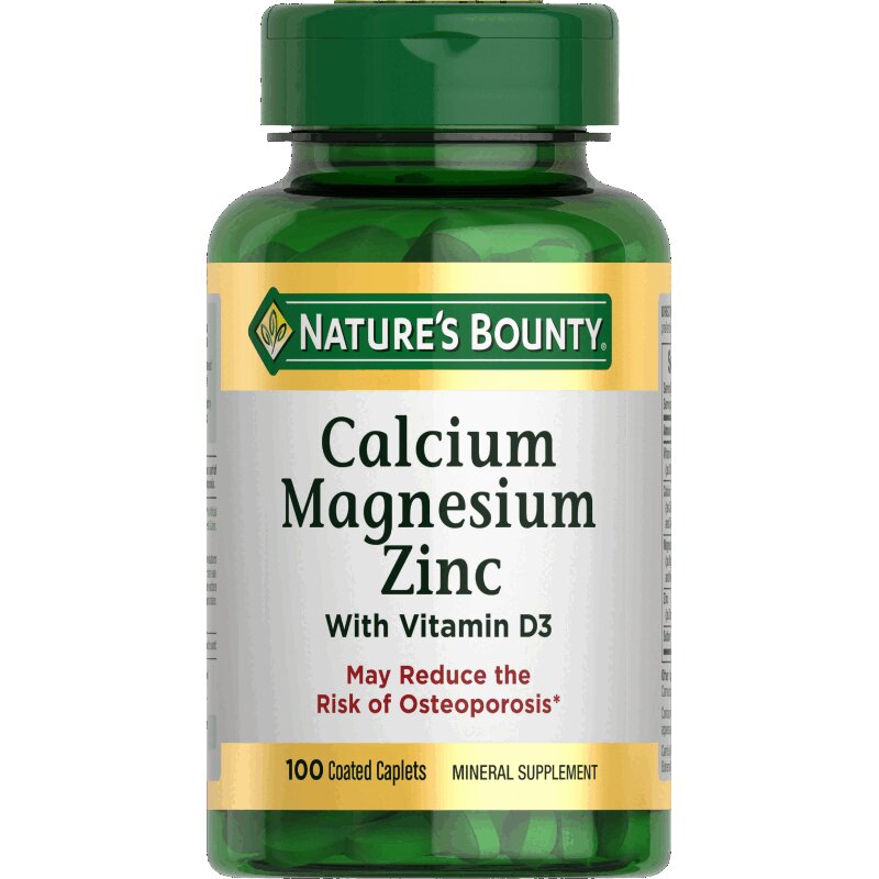 Natures Bounty Кальций-Магний-Цинк таблетки 100 шт бузина иммунитет витамин с цинк таб шип 20