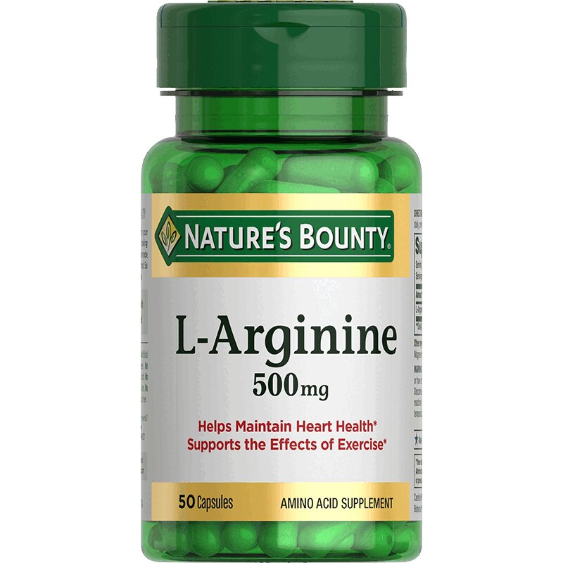 Natures Bounty Л-Аргинин 500 мг капсулы 50 шт нэйчес баунти витамин е 100 ме капс 100