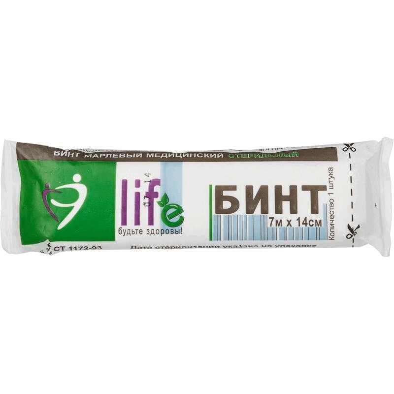 Life Бинт марл мед стер 7 м х 14 см инд.уп N1 cezanne a life