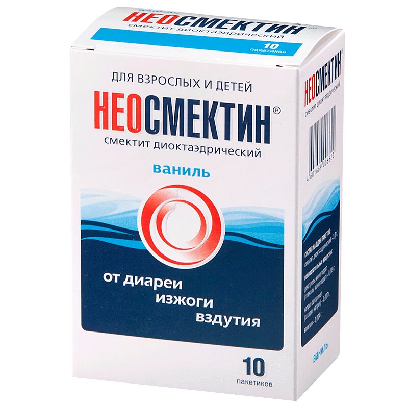 

Неосмектин 3 г порошок для приготовления суспензии Ваниль 10 шт