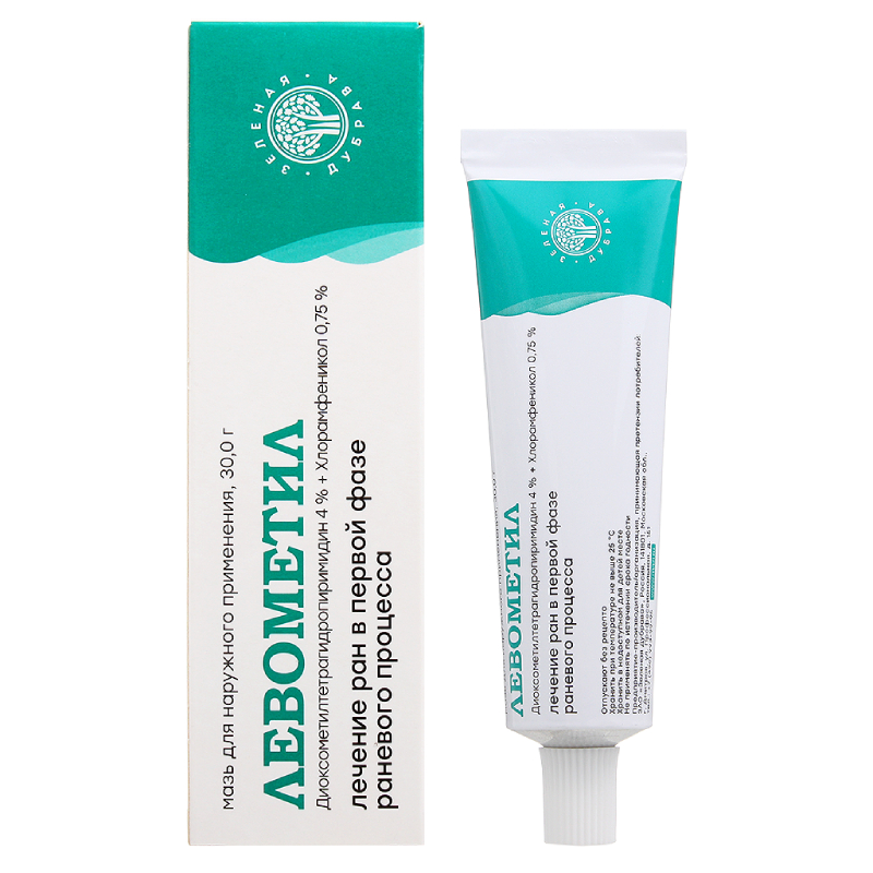 Изображение товара Мазь Левометил 40 мг/г + 7,5 мг/г 30 г для лечения гнойных ран