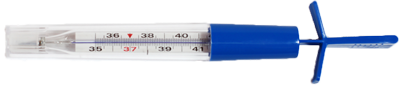 Термометр медицинский без ртути стеклянный в футляре для легкого встряхивания ramili гигрометр термометр