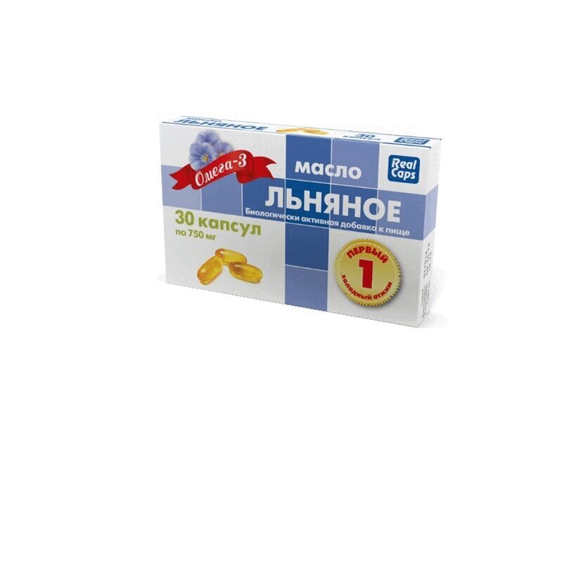 

RealCaps Масло льняное капсулы 30 шт