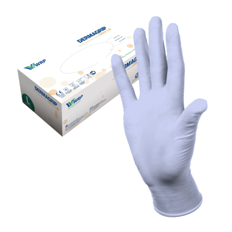 Изображение товара Dermagrip Ultra LS Перчатки нитриловые нестерильные неопудренные размер М 2 шт