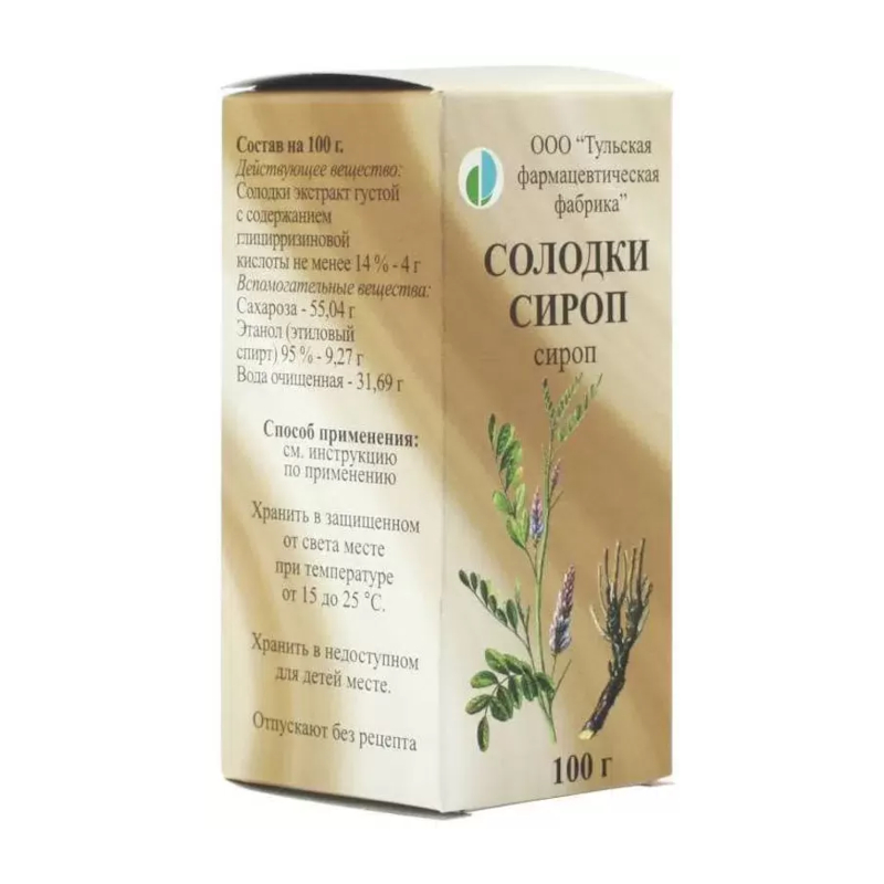 

Солодки сироп 100 г