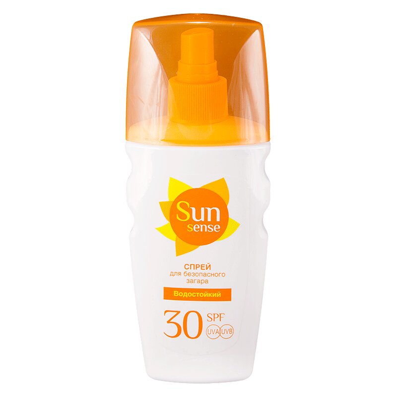 Sun Sensе Спрей для безопасного загара SPF30 водостойкий 160 мл sun sensе спрей для безопасного загара spf50 водостойкий 160 мл