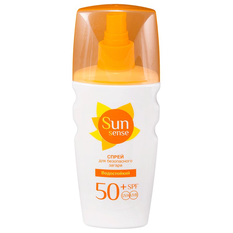 Sun Sensе Спрей для безопасного загара SPF50+ водостойкий 160 мл sun sensе спрей для безопасного загара spf50 водостойкий 160 мл