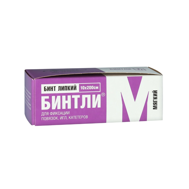 

Бинтли М бинт липкий 10 см х 200 см