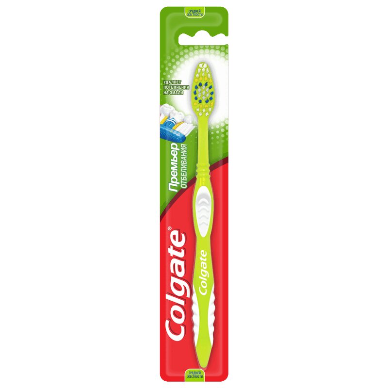 

Зубная щетка Colgate Премьер отбеливающая средняя