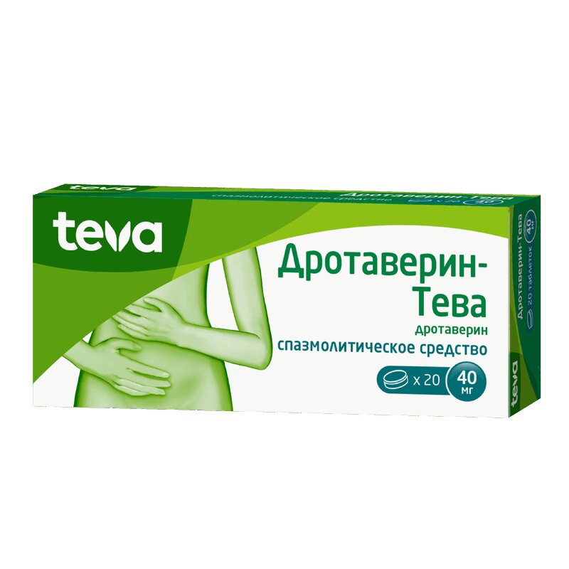 

Дротаверин-Тева тб 40мг уп N20