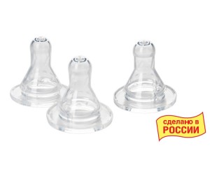 

Курносики соска силиконовая классическая медленный поток с рождения 3 шт