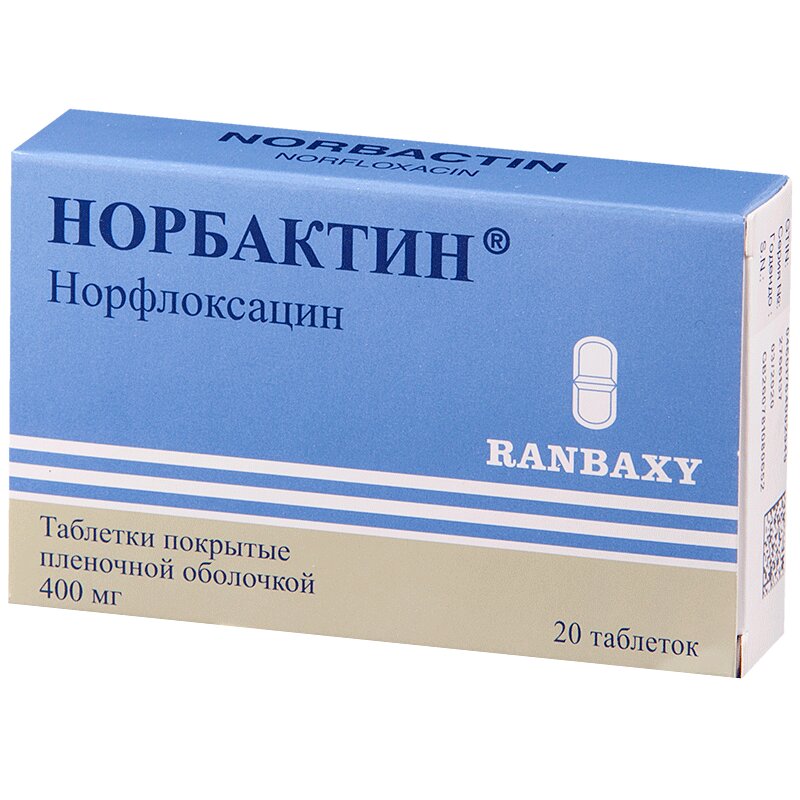 Изображение товара Норбактин 400 мг таблетки 20 шт
