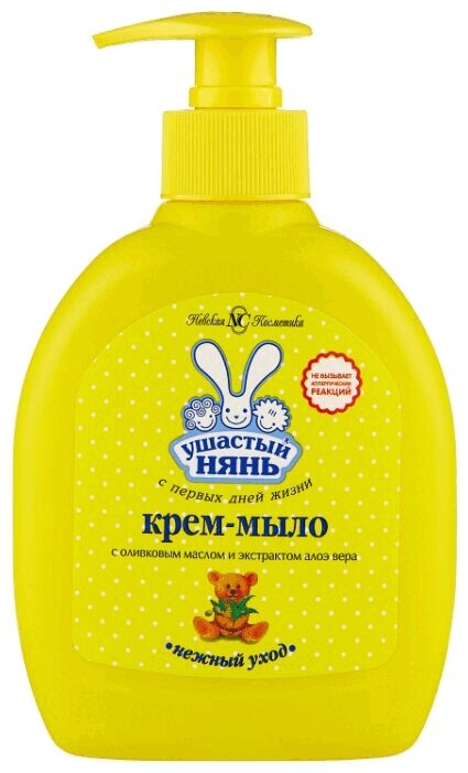 

Ушастый Нянь крем-мыло Оливковое масло-Алоэ фл.300 мл