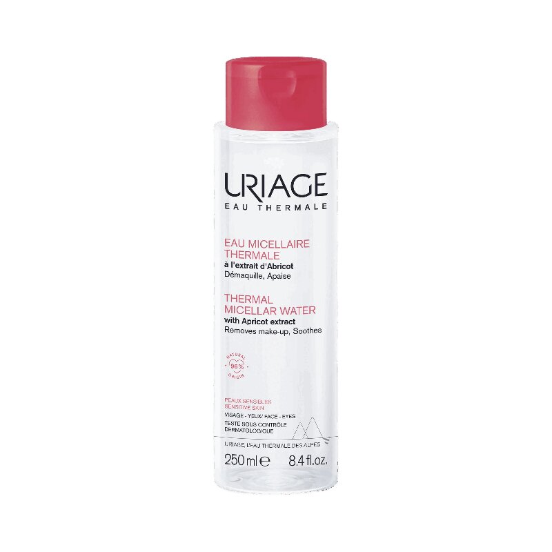 Uriage Вода мицеллярная очищающая для чувствительной кожи 250 мл скребок для кожи педикюрный dewal beauty