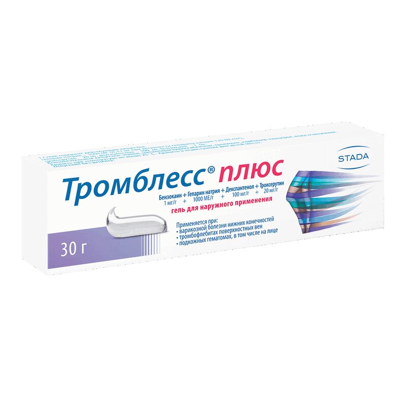 

Тромблесс Плюс гель д/наружн.прим.30г туба