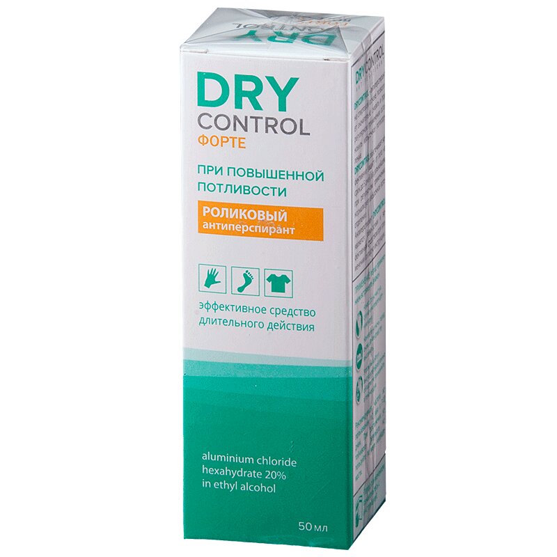 

Dry Control Форте дезодорант роликовый от обильного потоотделения 20% фл.50 мл