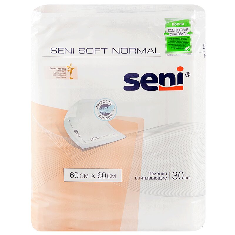 

Пеленка Seni Софт Нормал 60 x 60 см 30 шт