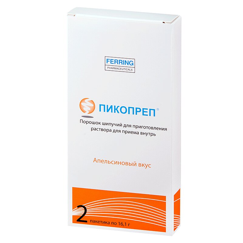 Изображение товара Пикопреп порошок шипучий Апельсин 16,1 г 2 шт