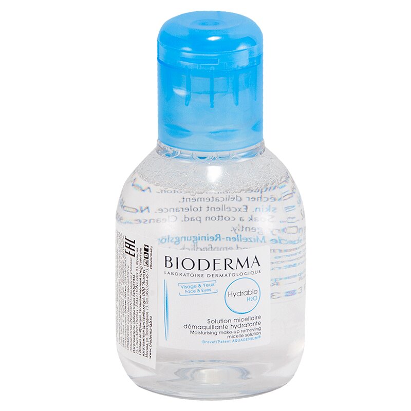 Bioderma Гидрабио Н2О вода мицеллярная фл.100 мл очищающая мицеллярная вода для жирной и комбинированной кожи