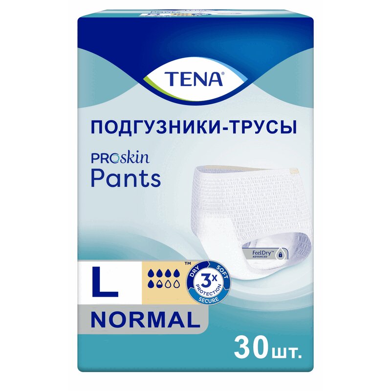 

Tena Pants Normal Подгузники-трусы для взрослых размер L 30 шт