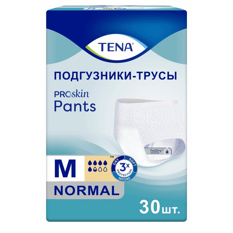 Изображение товара Tena Pants Normal Подгузники-трусы для взрослых размер М 30 шт
