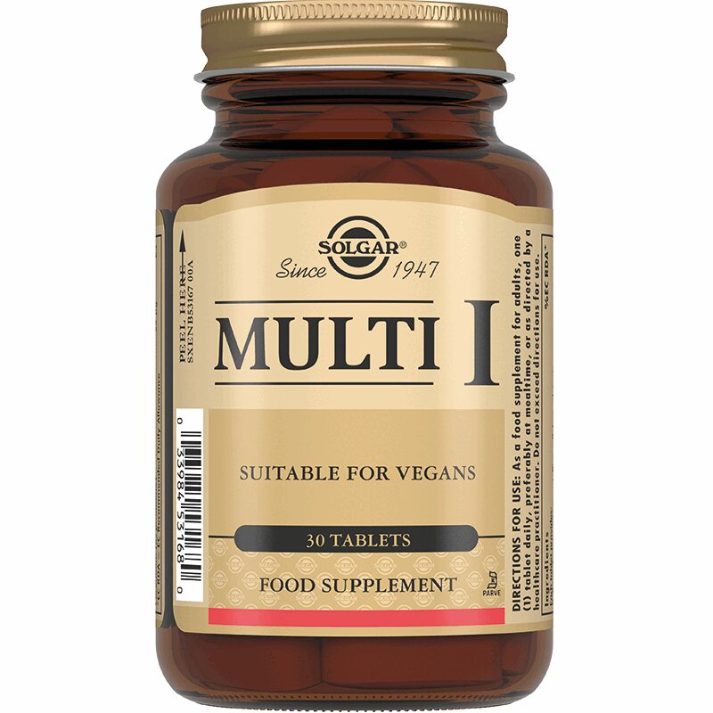 Solgar Мульти I таблетки 30 шт solgar железо 27 мг в ферментированной культуре коджи 30 шт