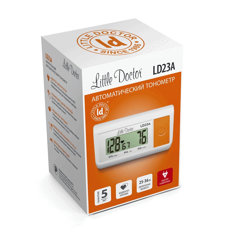 

Little Doctor Тонометр автоматический LD 23А с адаптером