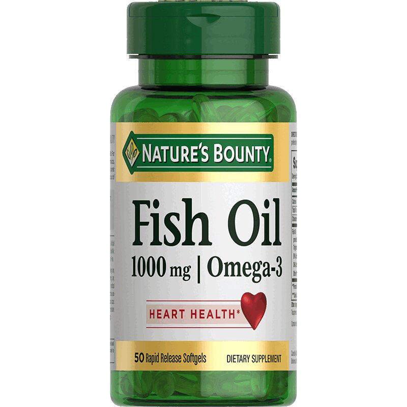 

Nature's Bounty Рыбий жир 1000 мг Омега-3 капсулы 50 шт