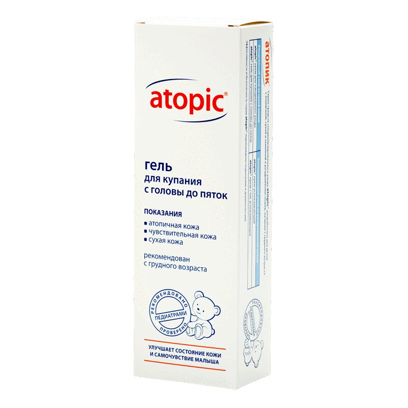 

Atopic гель для купания с головы до пяток 200 мл