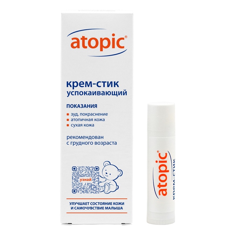 

Atopic Крем-стик детский успокаивающий 4,9 мл