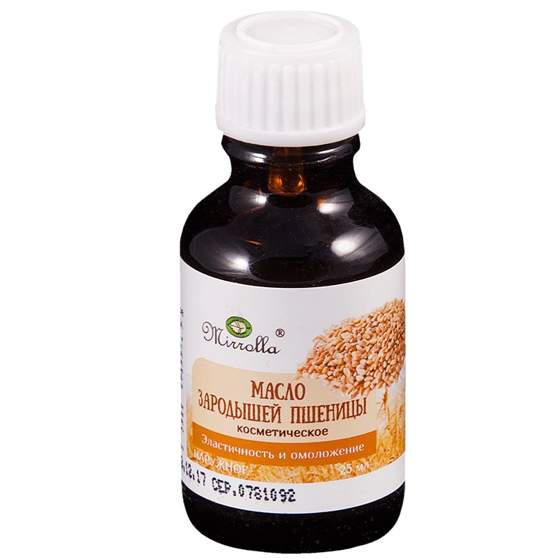 Изображение товара Масло зародышей пшеницы Mirrolla 25 мл для кожи волос и ухода