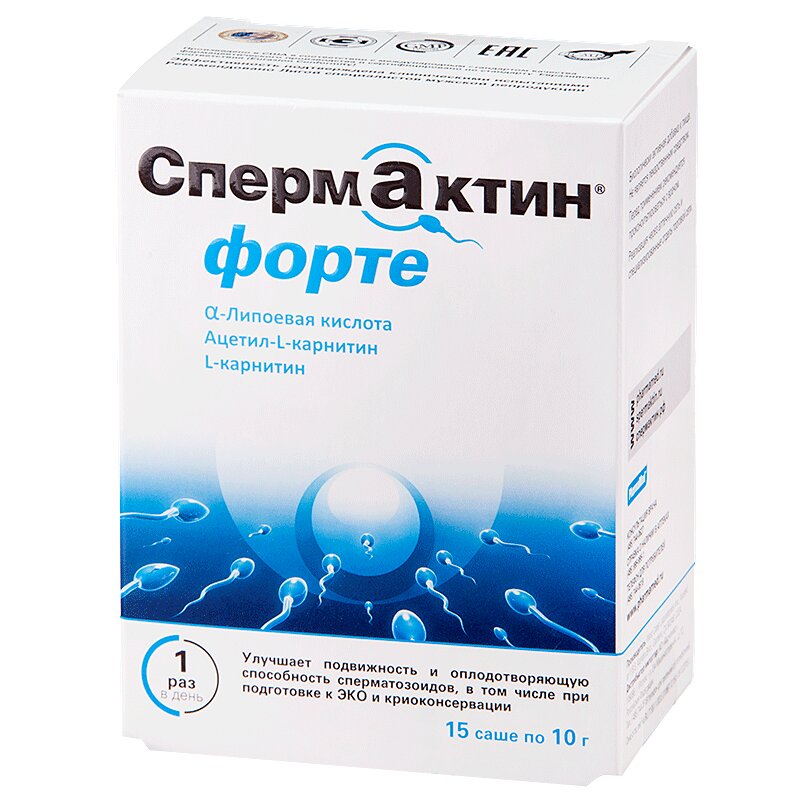 

СпермАктин Форте порошок для приема внутрь 10 г 15 шт