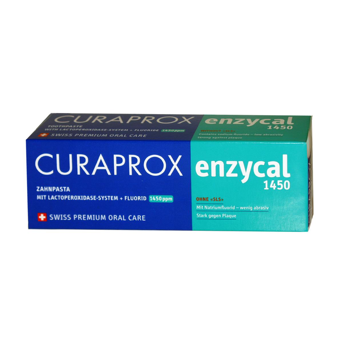 Curaprox Энзикал 1450 Зубная паста туба 75 мл curaprox be you everyday whitening toothpaste осветляющая зубная паста чистое счастье 60 мл