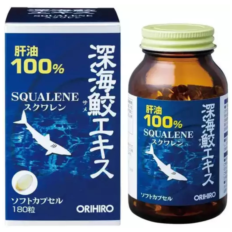 Изображение товара Orihiro Сквален капсулы 180 шт натуральная биодобавка для иммунитета и здоровья