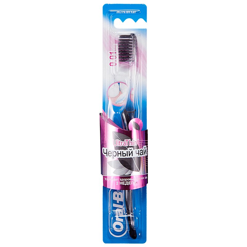 

Oral-B Комплит Ультра Тин Черный Чай Щетка зубная экстрамягкая 1 шт