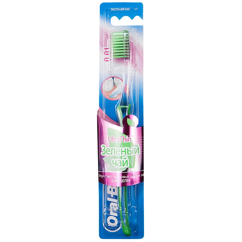 

Oral-B Комплит Ультра Тин Зеленый Чай Щетка зубная экстрамягкая 1 шт