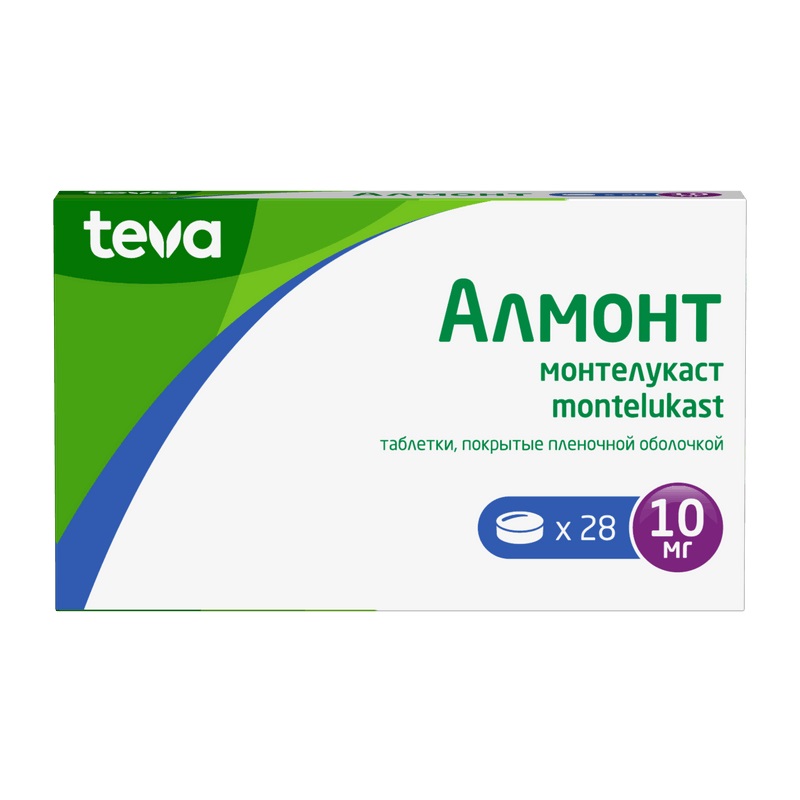 Изображение товара Алмонт 10 мг таблетки для профилактики и лечения бронхиальной астмы и аллергического ринита